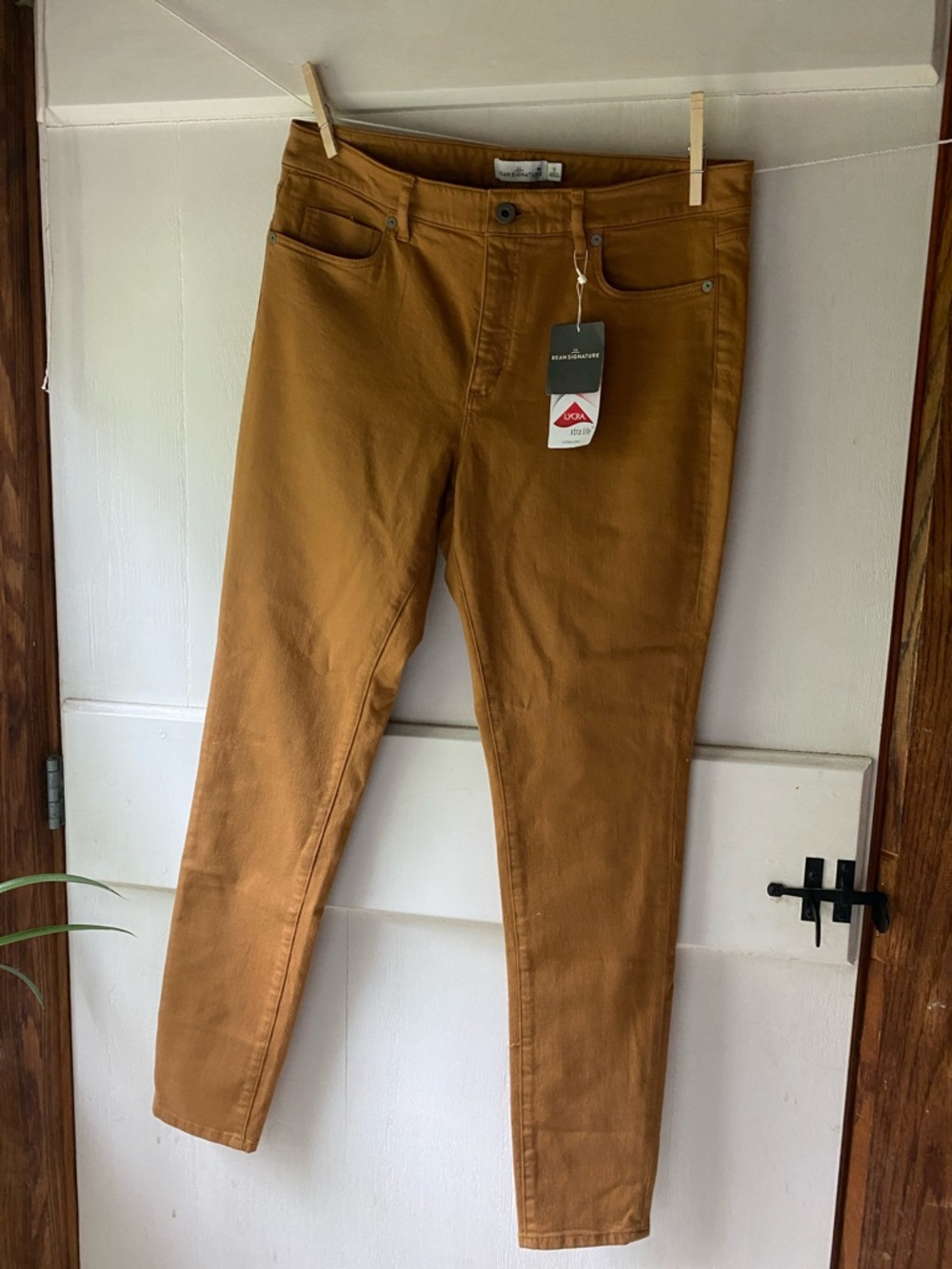 L.L. Bean Women’s Signature Stretch Jeans in Camel